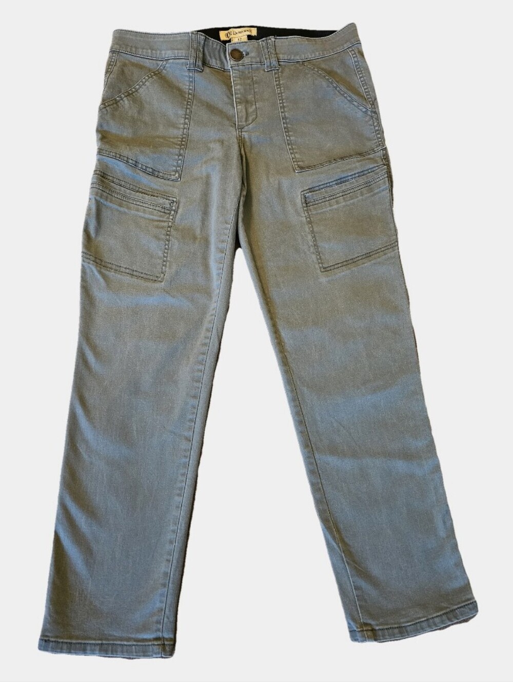 Democracy "Ab" Solution Cargo Utility Straight Leg Pants Size 12